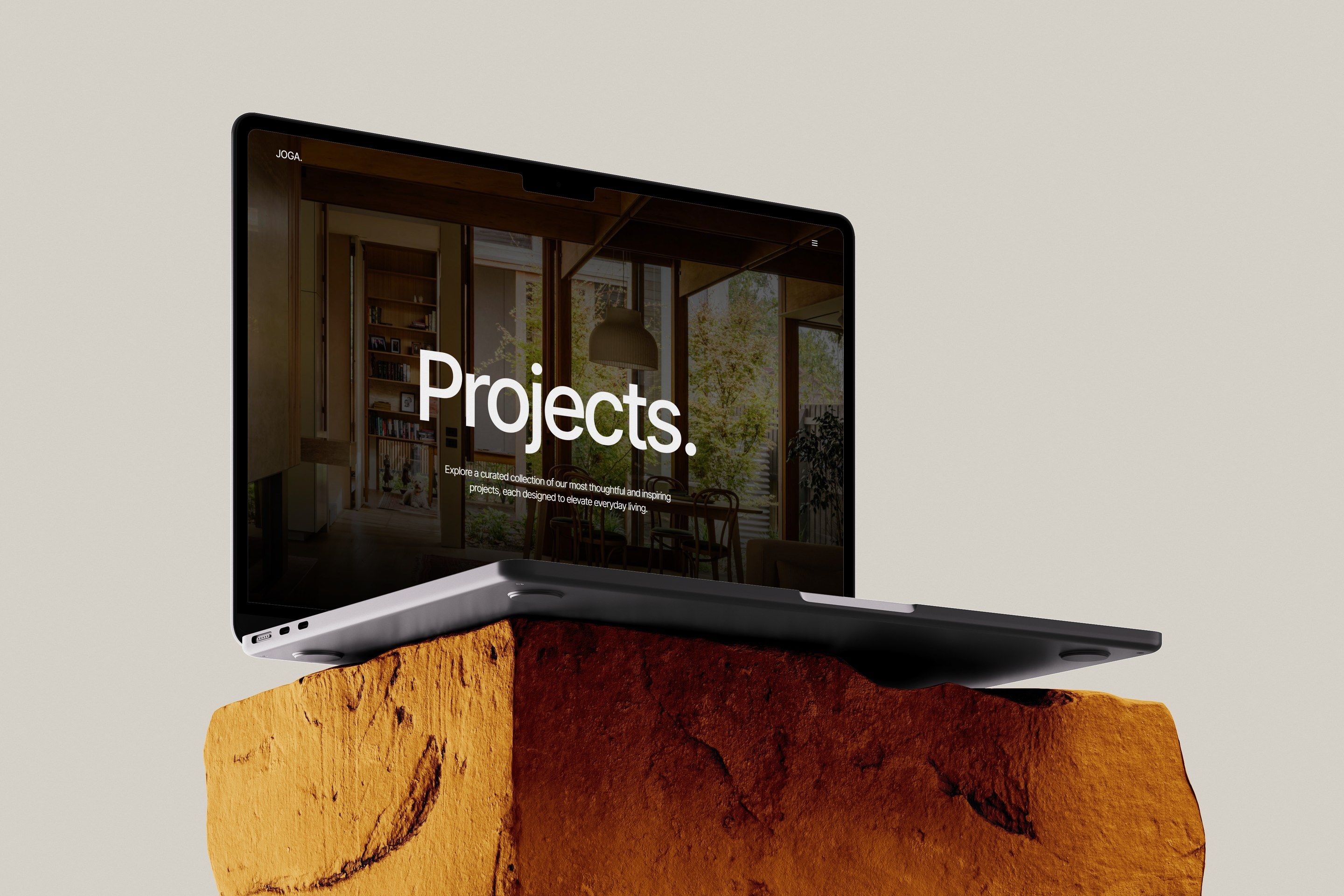 JOGA website on desktop