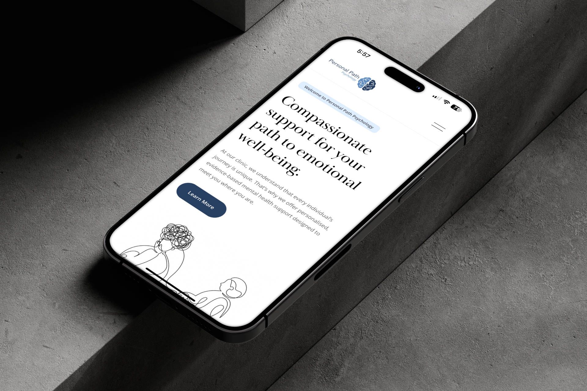 Personal Path Psychology website on desktop